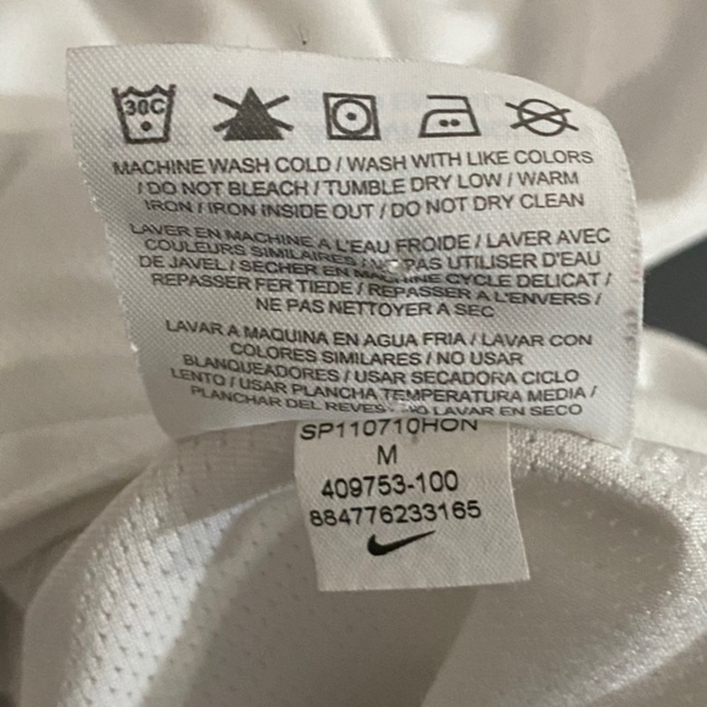 Nike Dri-FIT White Mesh Tank Top Size M Athletic Workout Top - Picture 6 of 11